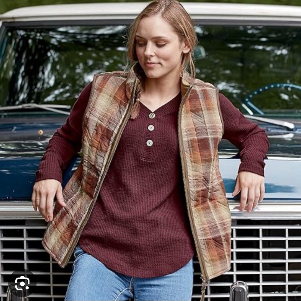 Legendary Whitetails Plaid Vest - Pumpkin Spice